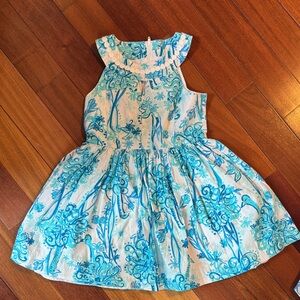 Blue Floral Kids Dress